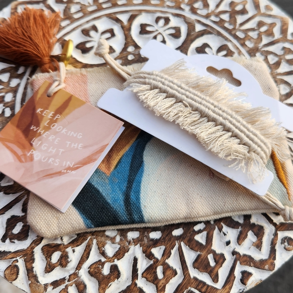 Women's Fringe Studio MHN Abstract Coin Pouch and Bracelet